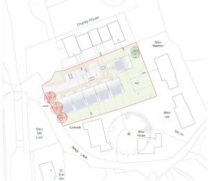 Birks Lane, Walsden site plan