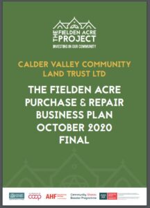 Calder Valley CLT Fielden Acre Business Plan cover